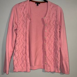Talbots crochet cardigan